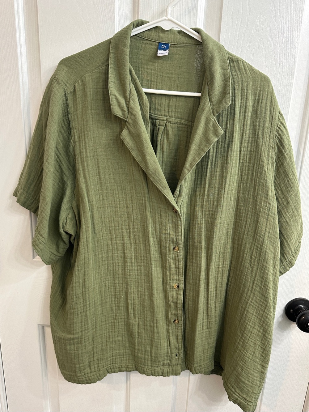 Old Navy Olive Green Button-Up Shirt